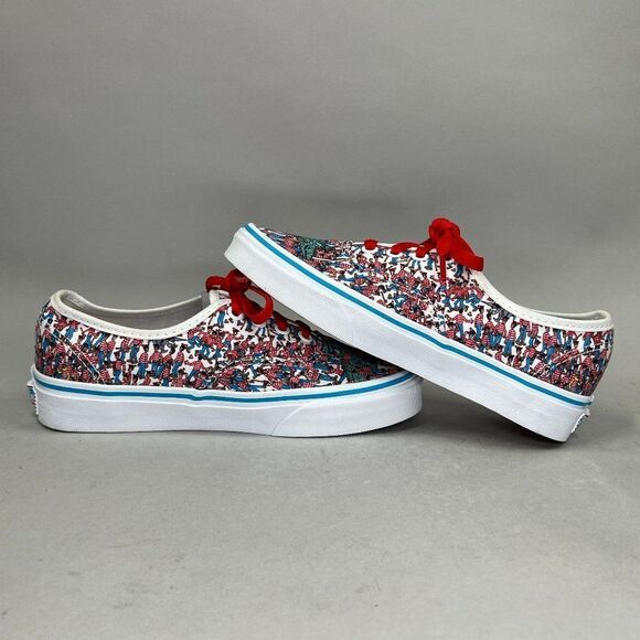 Vans Classic Authentic Shoes Women's 5.5 Wheres Waldo Land Of Waldos Sneakers - Picture 7 of 11
